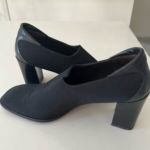 Donald J. Pliner Black Block Heel Shoes